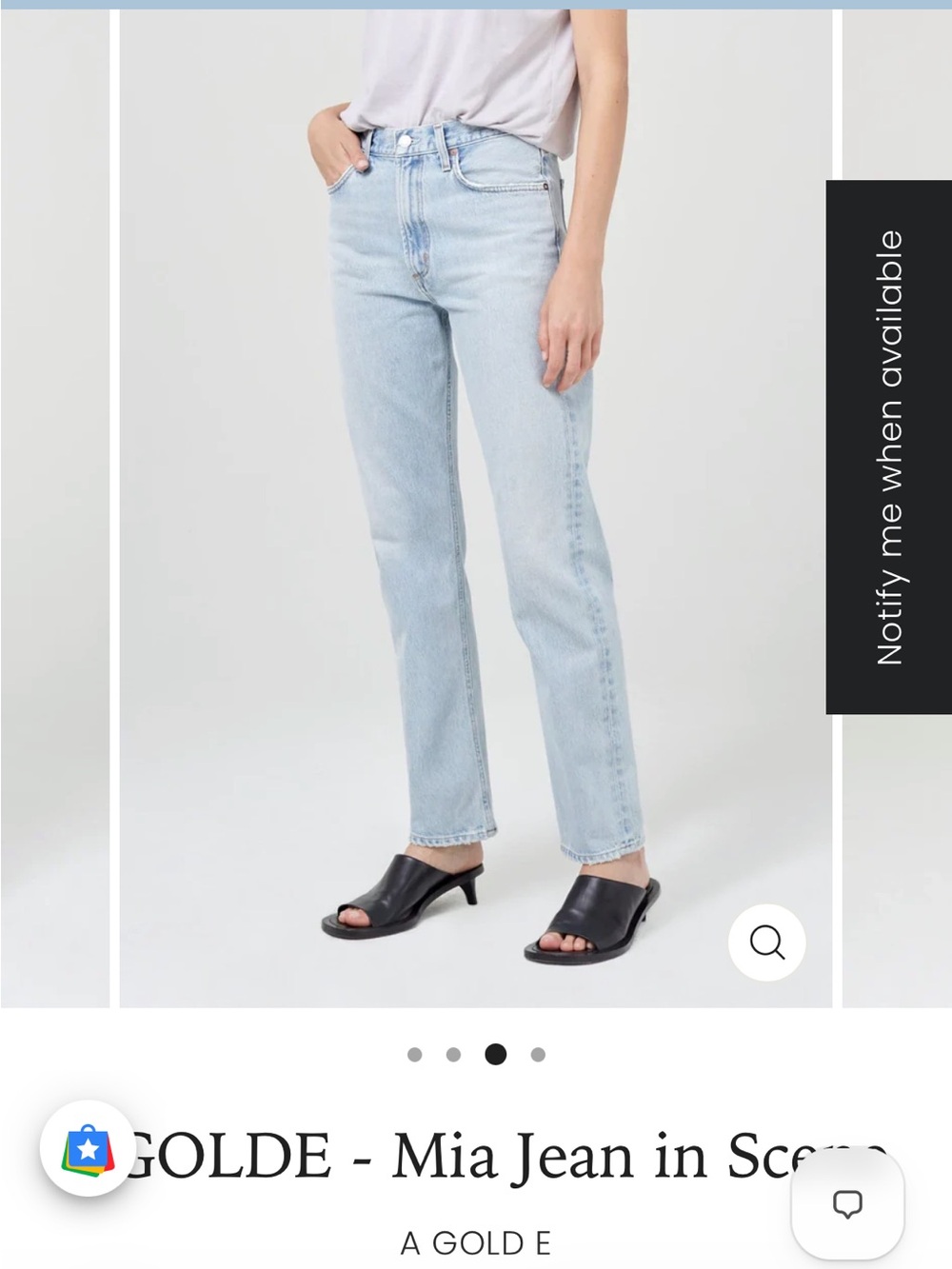 AGOLDE Mia Straight-Leg Jeans